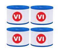 LUDHEP 4 Cartouches Filtrantes Type VI pour Spa Gonflable, pour Bestway, Lay-Z-Spa Miami, Filtration Efficace, Installation Facile
