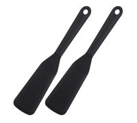 LUDHEP Lot de 2 Spatules en Silicone, Résistant à la Chaleur Maryse Grattoir Flexible et Antiadhésif, pour une cuisson optimale du poisson, crêpes, œufs, pizzas, steaks, pour Mélanger Remuant Raclant