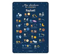 Ludilabel Poster Éducatif Abécédaire - 41,5 x 29,2 cm - Support d'apprentissage Personnalisé - Espace