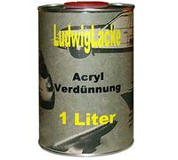 LudwigLacke Diluant acrylique 1 litre pour peinture automobile et peinture RAL