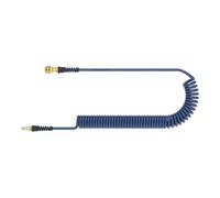 Lüdecke Lüdecke Tuyau spiralé PU bleu, raccord et fiche NW7,2 8x5mm 3m Quantité:1
