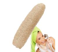 Luffa de bain - Éponge naturelle Luffa | Brosse de nettoyage pour pouf corporel, accessoire de douche, outil de bain de voyage pour salle de bain, toilettage des animaux domestiques, vaisselle, fibre