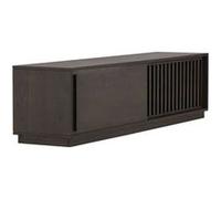 Meuble TV Design Nervuré Lugo 180cm Marron