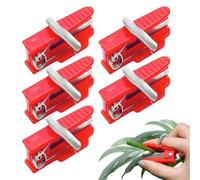 lugreat Cutter pour Pouce | Lot de 5 Cueilleurs de Fruits | Cutter de Cueillette de Raisin pour Pouce | pour Fraise Cerise Myrtille Tomate Poivron Haricot Agrumes Rose Feuille de Thé Jardin Verger