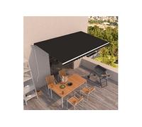 vidaXL Luifel automatisch uittrekbaar 500x350 cm antracietkleurig3069029 Anthracite G