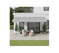vidaXL Store automatique 600 x 350 cm anthracite et blanc