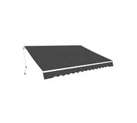 Luifel handmatig uitschuifbaar 400 cm antraciet275576