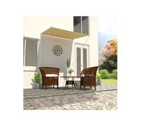 vidaXL Luifel uittrekbaar 150x150 cm geel en wit143752 G