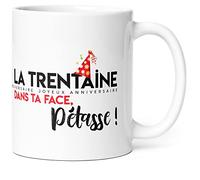 Luigi Collection Mug Anniversaire Trentaine 30 ans Femme Humour Tasse Message drôle Idée Cadeau Original Rigolo pour Amie Copine Collègue Sœur Cousine pour Joyeux Anniversaire Trente Ans.