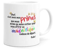 Luigi Collection Mug Humour Collègue Tasse Message Drôle Chef. Idée Cadeau Original pour Départ en Retraite Mutation Travail Bureau Homme Femme pour Anniversaire Noël. Souriez dès le Réveil.