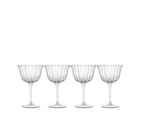 Luigi Glass Bormioli Bach Retro Lot de 4 verres à champagne/sorbet Blanc 250 ml