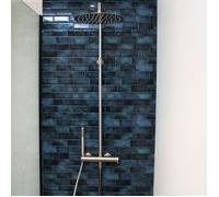 Luisa colonne de douche mécanique façon inox Essebagno