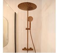 Luisa Colonne de douche avec Mitigeur Thermostatique - Cuivre brossé - Essebagno