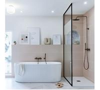 Luisa colonne de douche thermostatique gris gun métal Essebagno