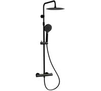 Luisa colonne de douche thermostatique noir Essebagno