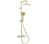 Luisa colonne de douche thermostatique or brossé Essebagno