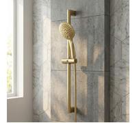 Luisa Ensemble barre de douche 3 Pièces - Or brossé - Essebagno