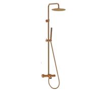 Luisa II 250 colonne bain-douche thermostatique cuivre brossé Essebagno