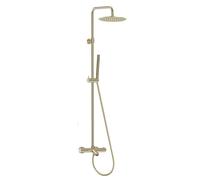 Luisa II 250 colonne bain-douche thermostatique or brossé Essebagno