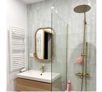 Luisa II 250 colonne bain-douche thermostatique or brossé Essebagno