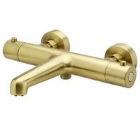 Luisa mitigeur bain-douche thermostatique or brossé Essebagno