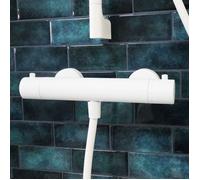 Luisa mitigeur douche thermostatique blanc Essebagno