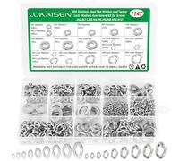 LuKaiSen 1147 Pcs Rondelle Plate Inox 304 M2 M2.5 M3 M4 M5 M6 M8 M10 M12 | Rondelles Metal, rondelles de sécurité, Penny Rondelles, Joint Plat pour Vis et Boulons-
