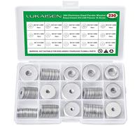 LuKaiSen 230 Pcs Rondelles Plates Larges M3-M12 Inox 304 pour Vis | M3/M4/M5/M6/M8/M10/M12,Rondelles Metal, rondelles de sécurité, Penny Rondelles, Joint Plat pour Vis et Boulons