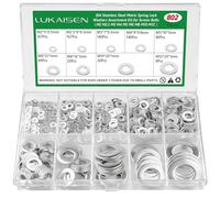 LuKaiSen 802 Pcs Rondelle Plate Inox 304 M2 M2.5 M3 M4 M5 M6 M8 M10 M12 | Rondelles Metal, rondelles de sécurité, Penny Rondelles, Joint Plat pour Vis et Boulons-