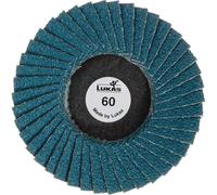 LUKAS 10x mini disques à lamelles SLTG universal Ø 50 mm corindon zirconien grain 40 plat
