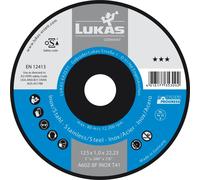 LUKAS 50x disque à tronçonner T41 pour inox 125x1 mm droit | pour meuleuse d'angle | A60Z-BF