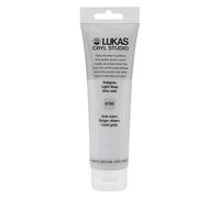 LUKAS Cryl Studio Peinture acrylique de qualité supérieure Gris clair 125 ml