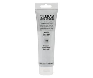 LUKAS Cryl Studio Peinture acrylique de qualité supérieure Gris clair 125 ml