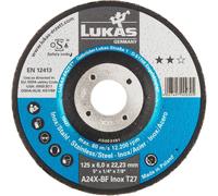 LUKAS-ERZETT AS003100V9802 T27 115x6,0x22,23 A24X-BF Disque à ébarber Diamètre 115 mm 10 pc(s)