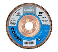 LUKAS-ERZETT LUKAS Disque à lamelles SLTT (ZA-Power), plat-bombé pour l'acier et l'INOX, ⌀ 125 mm, Grain : 40 Quantité:1