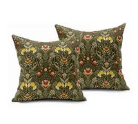 Lukery Taie Oreiller 50x75/40x80/65x65/80x80cm Lot de 2, 3D Fleurs Housse de Coussin, Respirante et Douce Protege Oreiller (Fleur Vintage,50x75cm)