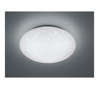Trio-Leuchten Plafonnier LED Lukida R62961000 Blanc Effet étoile Dimmable Télécommande 18 W
