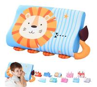 LUKIUP Oreiller Enfant, 45 x 27 cm Sommeil Enfant Coussin Enfant 2-6 Ans, Respirant, Confortable, Ergonomique Espirant et Doux pour la Peau, Barre de Lavage pour à Partir de 3 Ans