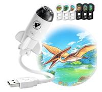 LUKIUP Projecteur HD Smart Dynamic 5D holographique, Projecteur de Dinosaure pour la Nuit avec 6 Films, Plug and Play pour éclairage d'ambiance de Sommeil