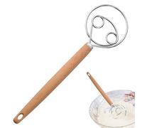 LuLiyLdJ Fouet Cuisine Professionnel, Fouet à pâte Danois, mélangeur de pâte de Cuisine, 304 Fouet Manuel en Acier Inoxydable pour pâte, Fouet à pâte Professionnel, 1 pièce