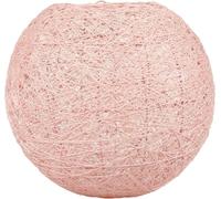 Lum&Co 31113 Abat-jour boule tissé en coton - Suspension boule Rose - Diamètre 20 cm
