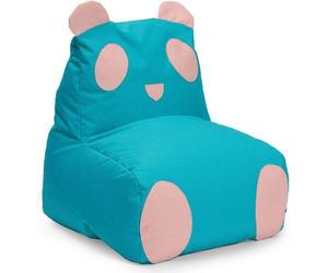 LUMALAND Baby Beanbag Animal Line Panda - Turquoise/Pastel Pink