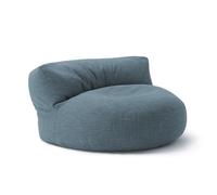 Lumaland Canapé | Noble Pouf Lounge d'intérieur en matériau de Type Lin avec Dossier Confortable | Matériel Robuste | avec Remplissage de EPS Adaptable | Housse Lavable | [90 x 50 cm]