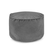 LUMALAND Comfort Line Pouf en Velours côtelé Doux d'intérieur pour Adultes ou Enfants 25 x 45 cm, 50 l