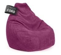 LUMALAND Cord sac de siège chaise de jeu Giant Beanbag Chair XXL fauteuil ave...