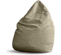 LUMALAND Luxury XL PLUS Pouf Beanbag stylé - 220L - Beige