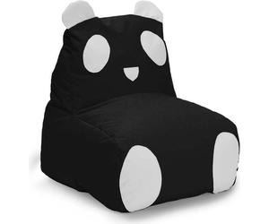 LUMALAND Pouf Animal Line Panda - Noir/Blanc