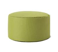 Lumaland Pouf Chaise Tabouret 25 x 45 cm | pour Enfants et Adultes | pour intérieur et extérieur | Coussin Rond de Sol | Pouf Siège - Résistant à l'eau | Entretien Facile [Vert]