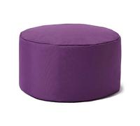 Lumaland Pouf Chaise Tabouret 25 x 45 cm | pour Enfants et Adultes | pour intérieur et extérieur | Coussin Rond de Sol | Pouf Siège - Résistant à l'eau | Entretien Facile [Violet]