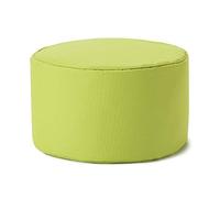 Lumaland Pouf Chaise Tabouret 25 x 45 cm | pour Enfants et Adultes | pour intérieur et extérieur | Coussin Rond de Sol | Pouf Siège - Résistant à l'eau | Entretien Facile [Vert Citron]